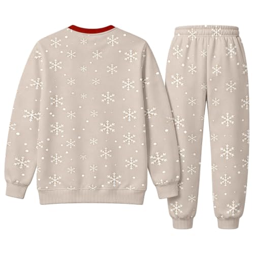 Christmas Outfits For Women Two Piece Sweatsuits Long Sleeve Tops And Pants - image 5