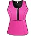 Sweat Vest Waist Trainer for Women Weight Loss Neoprene Sauna Slimming Vest with Adjustable Waist Trimmer Belt