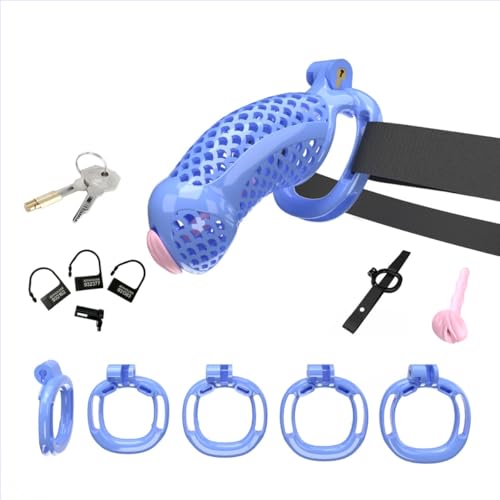 Hdynasty Gabbia indossabile in Resina per l'allenamento della Forza, Leggera e Tridimensionale, pesa Circa 170 Grammi (Blu, XL-1)