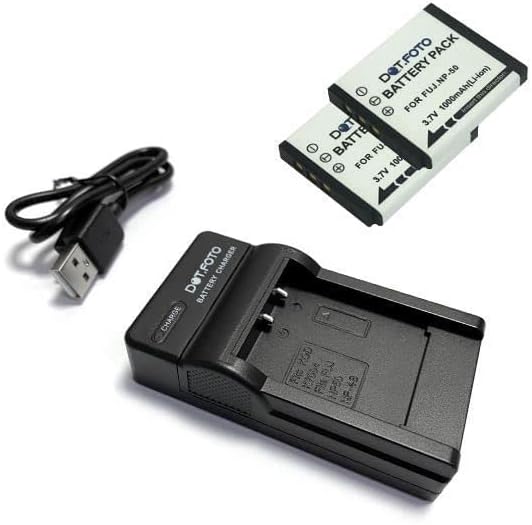 Dot.Foto Akku-Set Für Fujifilm – 2x NP-45 Akkus (740 MAh) + USB-Ladegerät, Kompatibel Mit Vielen FinePix Modellen