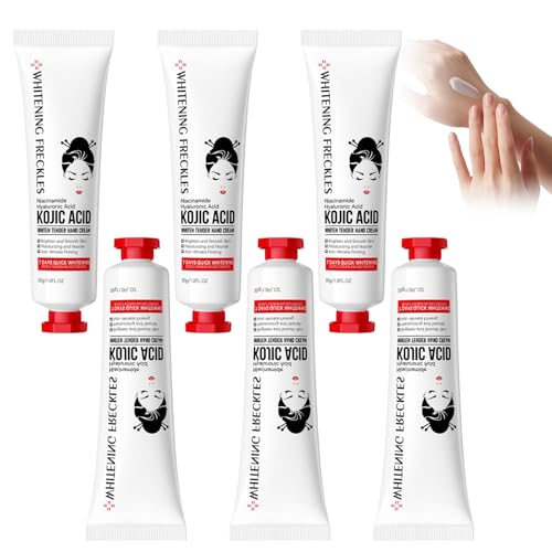 Tkekruh 6PC Crema de Manos 30g, Crema de Manos de Absorción Inmediata, Hidrata y Nutre Intensamente, Crema de Manos Nutritiva para Manos Muy Secas, Hidrata y Fortalece Tu Piel