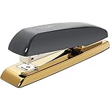 Swingline Desk Stapler, 20 Sheet Capacity, Durable, Gray/Gold (64703)