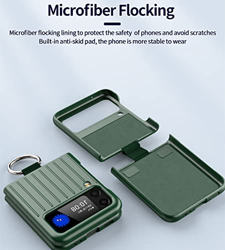 Coque Samsung Z Flip 3抗摔紫色手机壳带指环扣防刮薄款保护套