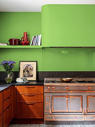 Image of HOME13 (60 X121 Cm Green Matte Self Adhesive Contact Paper Vinyl Wallpaper Wall Cabinets Decorations Waterproof Paper