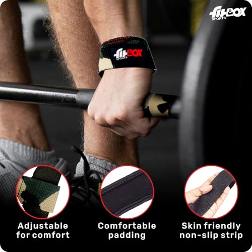 FitBox Sports Store FitBox Sports Combat Lifting Straps, Camo - Image 7