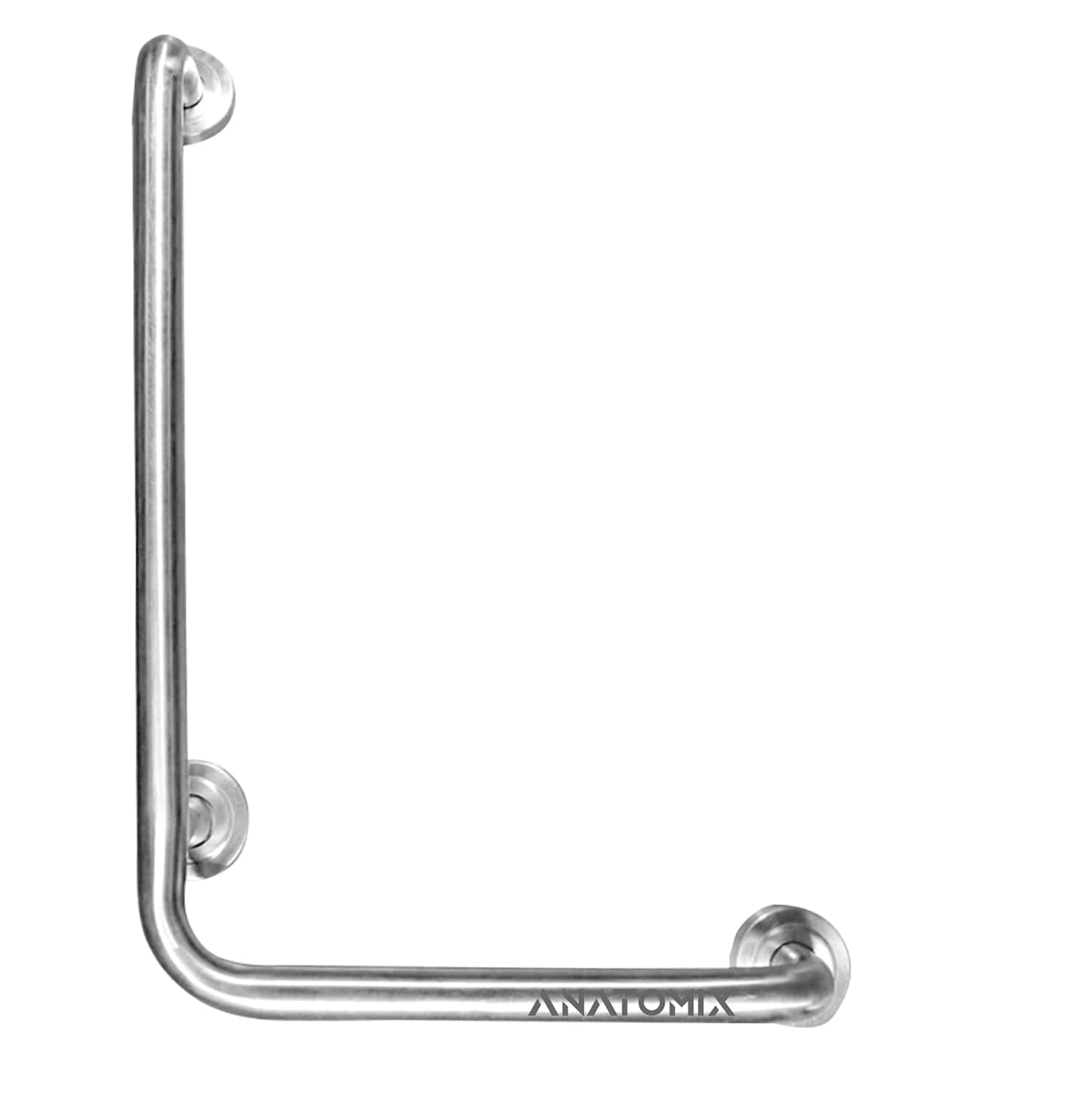 Anatomix Stainless Steel L-Shape 18x24inch Grab Bar for Bathroom/Support Handle for Toilet for Elderly/Wall Mounted Safety Hand Support Rail - Pack of 1 (Matt) (B0CNPYC6FH) Amazon Price History, Amazon Price Tracker