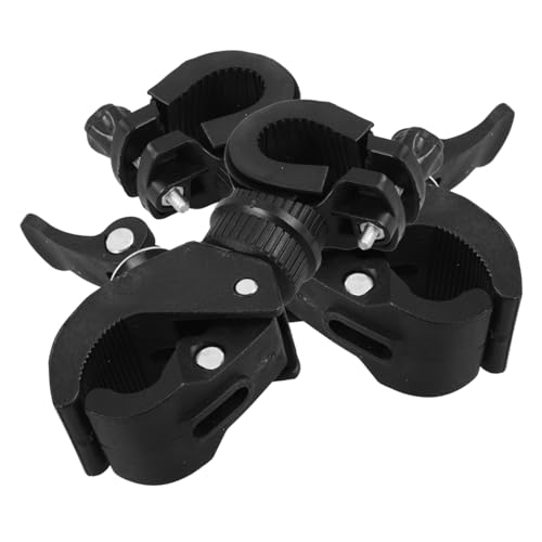 CATIEBYE 2個 車椅子用軽量プラスチック杖ホルダー 高齢者向けクランプ式歩行補助具収納 ブラケット付き携帯便利で耐久性優れた杖収納ラッ