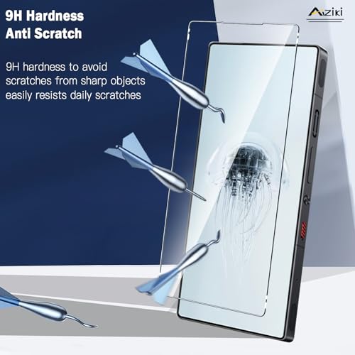 Aiziki (2 Pack) Designed for ZTE nubia Red Magic 10 Pro/RedMagic 10 Pro+/redmagic 11 Pro Screen Protector, 9H Hardness Tempered Glass, Ultra Resistant, Shatterproof, Bubble Free for RedMagic 10Pro+ Screen Protector