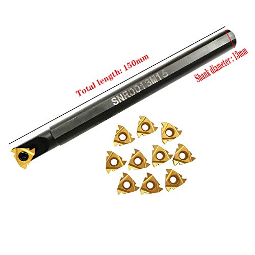 Aszlbym Snr0013M16 Cnc Lathe Internal Threading Boring Bar Turning Tool Holder With 10Pcs 16Ir Ag60 Carbide Turning Insert #TOP1