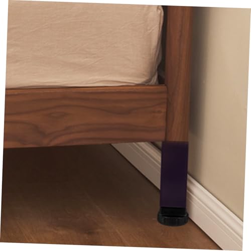 HOLIDYOYO 4pcs Adjustable Bed Support Legs Metal Center Support for Bed Frame Stabilizer Height Adjustable Floor Mats for Stability and