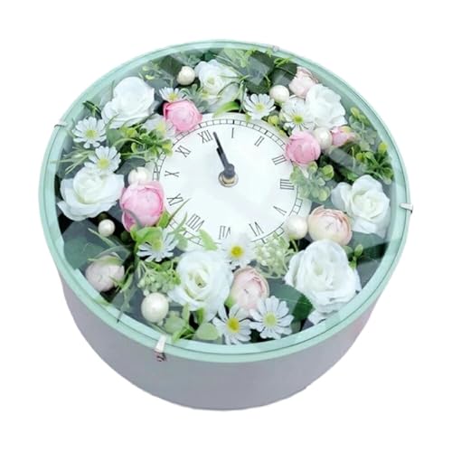 フラワーアレンジメント 薔薇の花時計 グリーン La.Rose Fleur 山形県 高畠町 tk06ayt140013 時計 薔薇 花 ハンドメイド ふるさと納税