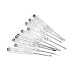 Heyiarbeit 10pcs Voltage Tester AC/DC 100-1000V Voltage Detector Pen with Slotted Screwdriver Circuit Tester Pen Electric Contact Voltage Tester for Circuit Test, Clear