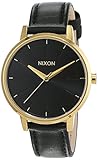 GEHÄUSE Nixon Damen-Armbanduhr Kensington Leather Gold/Black Analog Quarz Leder A108513-00