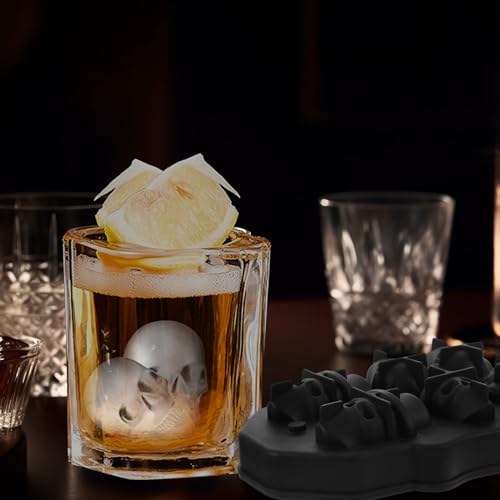 Molde para cubitos de hielo forma calavera NUOBESTY miniatura 4