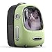 PETKIT Plecak podróżny dla psów i kotów, wbudowany wentylator i światło LED zapewniają przestronną wentylację i niską wagę. Plecak zewnętrzny (zielony)