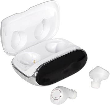 Wireless Headphones Bluetooth Noise Cancelling in-Ear Headphones with Microphone and Wireless Charging Case,Bluetooth Earbud IPX5 Waterproof Sport for Android iOS,White