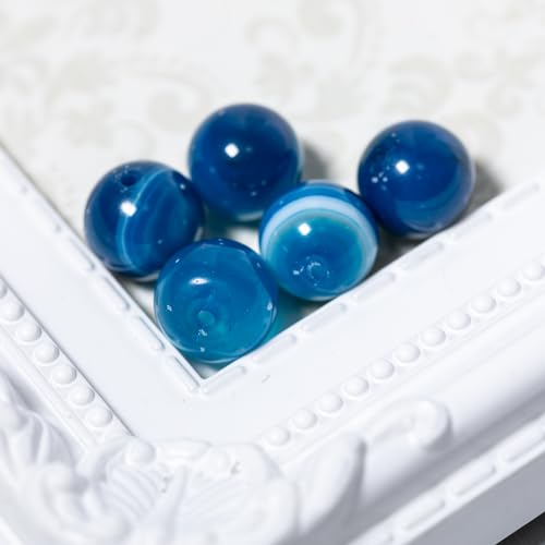 青色アゲートの置物 Amazon.co.jp: ブルーレースアゲート（瑪瑙）20ミリ丸玉