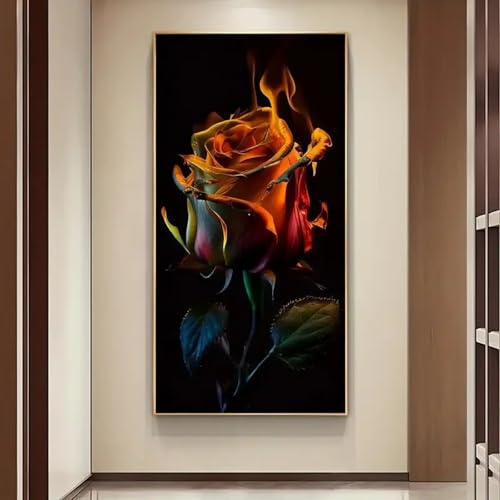 Art moderne sur toile de fleurs XINBAO, décoration murale haut de gamme 70x140