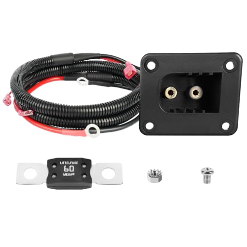 CLUBRALLY 36V Powerwise Charger Receptacle Fit for EZGO Medalist TXT/DCS/PDS Electric Golf Carts, OEM#73051-G29, 73063-G01