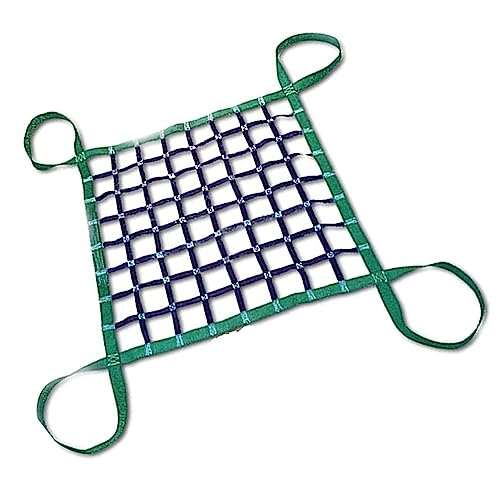 Lifting Hoisting Net - Tear Resistant Nylon Cargo Sling Net, Suspended Cargo Lift Bag, Heavy-Duty Truck, Truck Trunk Divider Net, Polyester Flat Hanging Net for Industrial Handling Tools ( Size : 1 X