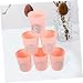 Anneome 6pcs Reusable Stacking Cups Lids for Party Plastic Drinking Cups Decorative Disco Ball Pattern Party Favors Multi-use Juice