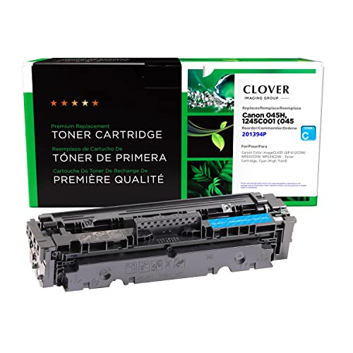 Canon 045H cyan imprimante toner Clover 1245C001 pour dossiers de bureau
