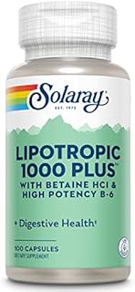 SOLARAY Lipotropic 1000 Plus Vitamin Capsules 100 Count