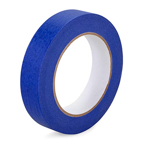 Idl Packaging 1-Inch X 60-Yard Blue Painter's Tape, Natural Rubber (Pack Of 3 Rolls) - Sharp Lines And Surfaces Protection - Easy-To-Remove Tape Leaving No Residue - Perfect For Painting Works #TOP2
