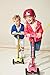 Micro Kickboard - Maxi Deluxe 3-Wheeled, Lean-to-Steer, Swiss-Designed Micro Scooter for Kids, Ages 5-12 (Pink)