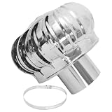 VOSAREA Cappello Stufa in Acciaio Inox, Copertura Antipioggia 110 Tipo C
