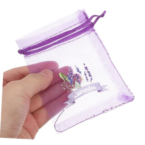 20 Bolsas de Saco con Cordón de Lavanda 15x10 cm Moradas miniatura 5