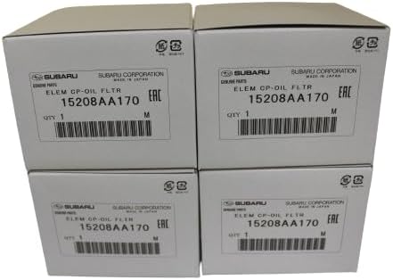 Set of 4 Genuine Fits Subaru Engine Oil Filter WRX 2015-1915208AA170
