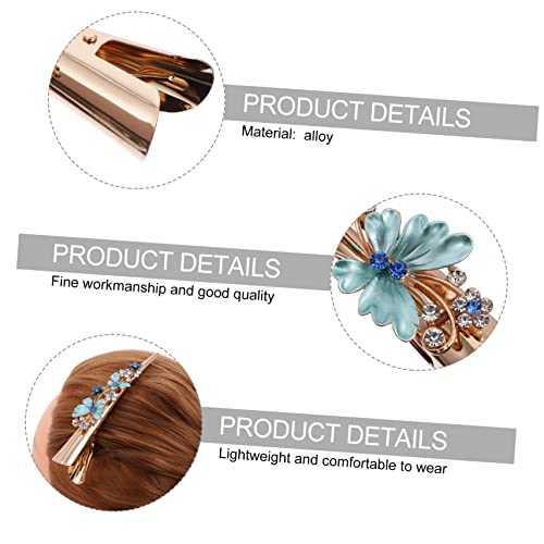 Beavorty Flower Duckbill Clip Large Metal Hair Clip for Women Vintage Design Hair Styling Accessory for Parties Festivals and Daily Use - Image 3