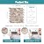 Nicesungdeco Peel and Stick 3D Natural Stone Mosaic Backsplash Tiles, 12" x 12" 5-Sheet Backsplash Self Adhesive Tiles for Kitchen Fireplace Vanity (Grey Gold)