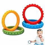 Sensory Chew Bracelets for Boys Girls 4 Pack, Silicone Fidget Bracelet for Kids with Autism ADHD Anxiety or Special Needs, Oral Motor Aids Toddler Bracelets Sensory Chew Toys for Kids Chewing Biting