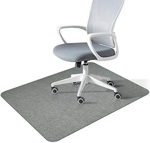 Office Chair Mat for Hardwood Floor, 1/6 in Thick 55"x35" Rolling Chair Mat, Desk Computer Gaming Chair Mat, Tile Floor, Under Desk Low-Pile Rug, Multi-Purpose Floor Protector for Home Office Grey
