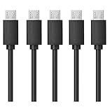 Besign Micro USB 2.0 Sync and Charging Cable, 3-Feet (5-Pack)
