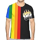 Flying XIE Boys Gay LGBT Bear Flag Novelty 3D Creative Print T-Shirt Short Sleeve Tees