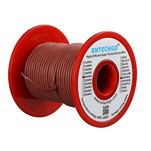 Fil de silicone 20 AWG résistant aux températures élevées 100 brins