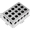 Shoze 2PCS Precision Blocks Hardened Steel Blocks 0.0002'' Engineer ...