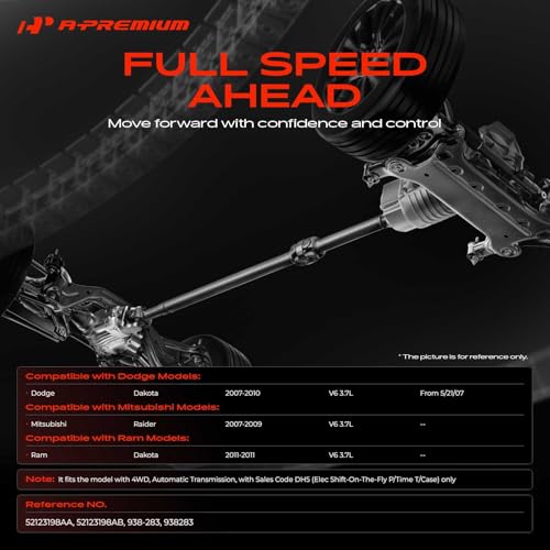 A-Premium Front Drive Shaft Driveshaft Assembly Compatible with Dodge by A-Premium - Used condition - Image 2