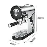 QJRGUY Espresso machine, Italian semi-automatic milk froth, 20Bar pressure, 900ML water storage capacity. Suitable for cappuccino latte mocha - Image 3