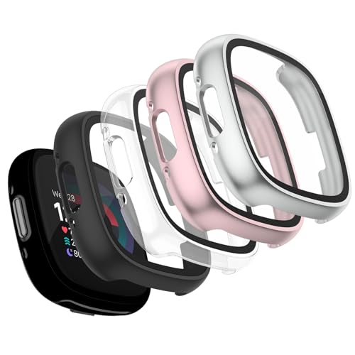 Zoye 4 Pack Screen Protector compatible with Fitbit Versa 4