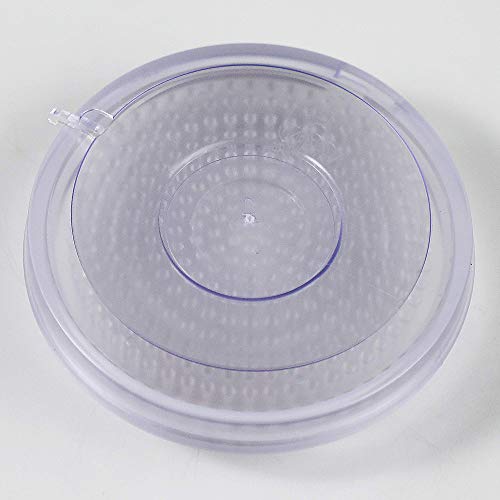 Wazakura Clear Ikebana Kenzan Japanese Flower Holder, Made In Japan, Floral Arranging Pin Frog, Round - 3"(78Mm) Clear #TOP1