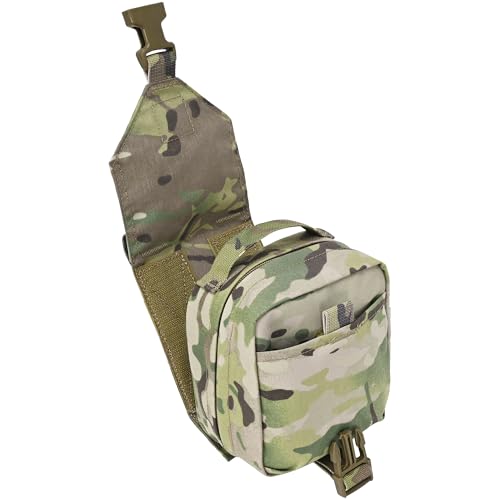 Bolsa Tactical Rip Away IFAK, bolsa de primeiros socorros MOLLE Med vazia com painel de liberação rápida, bolsa EMT removível para mochila de cinto de batalha