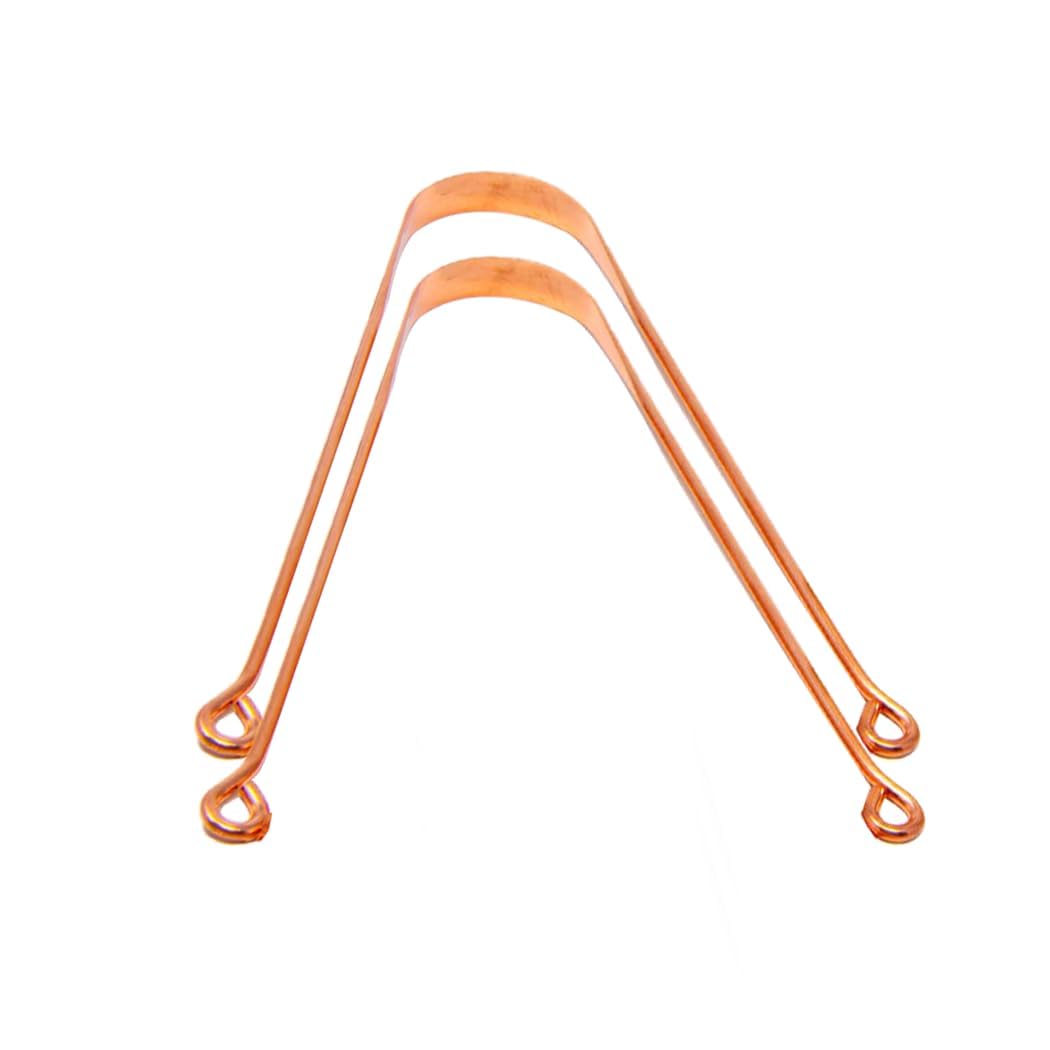 Generic Copper Tongue Cleaner/Tongue Scraper Ayurvedic tongue cleaner Tongue cleaner adults for Optimal Oral Hygiene (2 Count (Pack of 1))