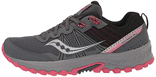 Saucony Women's Excursion Tr14 Trail Running Shoe, Charcoal/Coral, 11 #TOP7