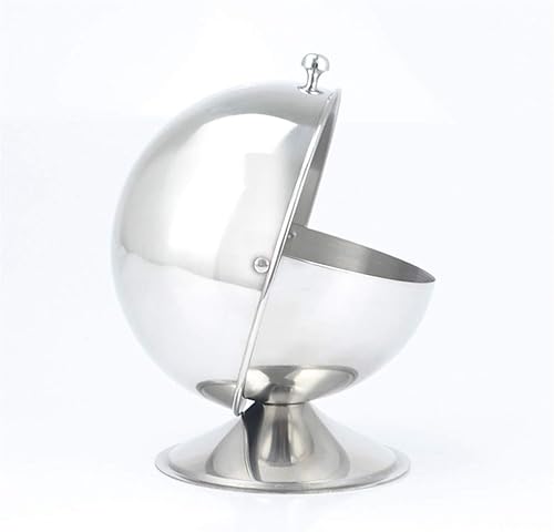 Miniatura 7 de BESTonZON Recipiente de azúcar de acero inoxidable/contenedor de especias con cuchara, para organización de almacenamiento de cocina