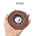 Katzco Grinding Wheels - Flap Grinding Wheels for Angle Grinder - 5 Piece Ideal Grinding, Polishing, Rust Removing, 4 Inch Aluminum Oxide - 240 Grit