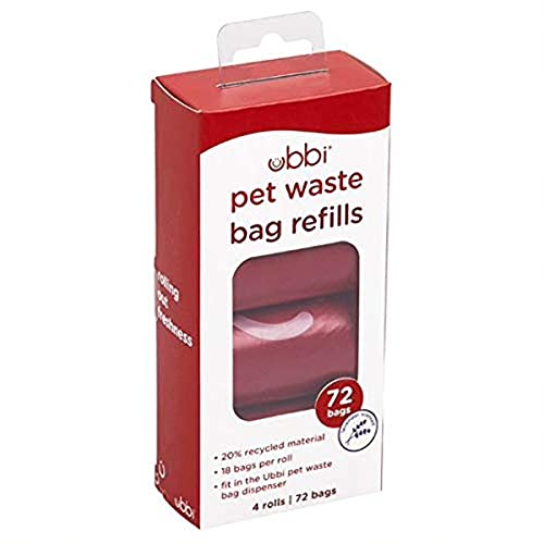 Image of Ubbi Dog Poop Bags, Waste Bag Refill Rolls for Dogs, Leak Proof, Lavender Scented, 72 Count